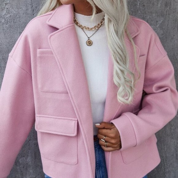 OVERSIZED FLAP POCKET DETAILED BUTTON DOWN SHIRT / - Picture 2 of 6